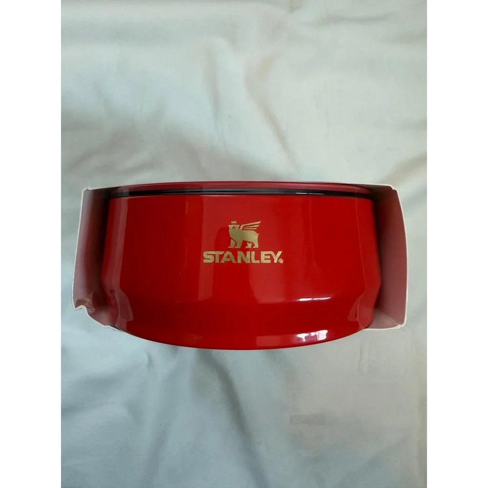 Stanley Pet Bowl 24 oz Red Stainless Steel Double Wall Insulated with Lid NEW